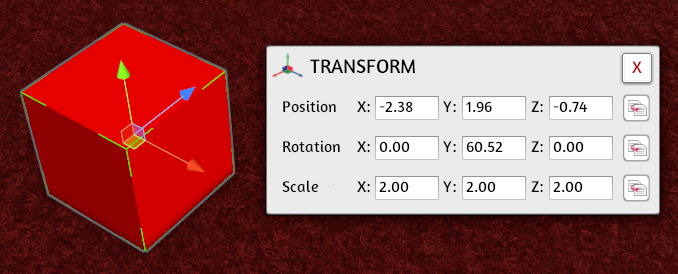 Transform Menu