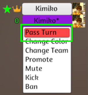 Pass Turns Button